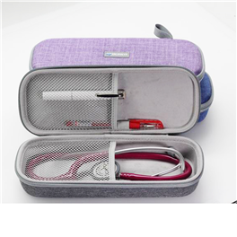 3M Littmann Classic III Stethoscope eva stethoscope case Travel Carrying Case - Extra Room for Taylor Percussion Reflex Hammer and Reusable LED Penlight